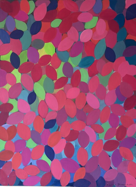 Painting titled "Sans titre" by Beatrice Géneau, Original Artwork, Fabric