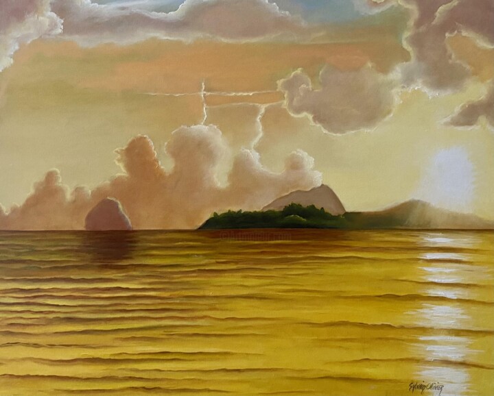Painting titled "le diamant 2" by Sylvainollivier, Original Artwork, Oil
