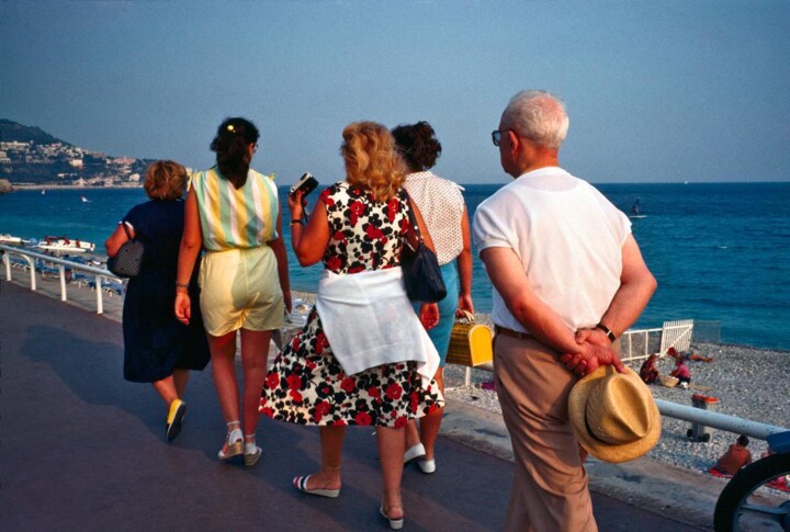Printmaking titled "Promenade, Nice" by Jean Robert  Franco, Original Artwork, Analog Print