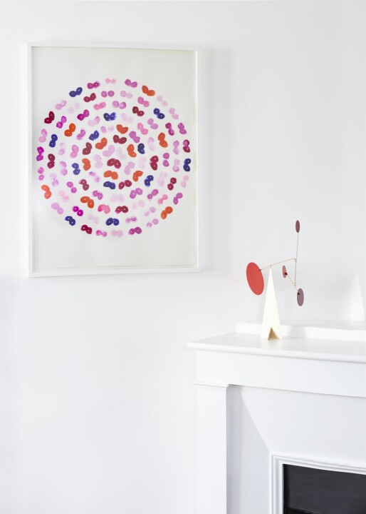 Drawing titled "Empreintes II" by Virginie Rasmont, Original Artwork, Ink