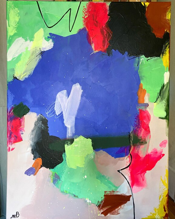Painting titled "Nostalgie" by Mb, Original Artwork, Acrylic