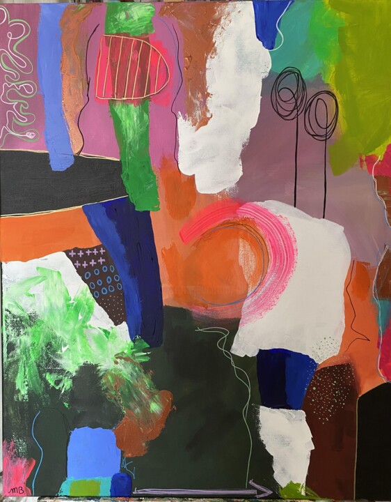 Peinture intitulée "Désillusion " par Mb, Œuvre d'art originale, Acrylique