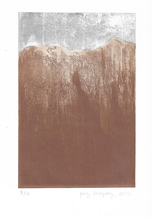 Drawing titled "CORDILLERE DU NORD" by Paz Borquez-Chevallier , Original Artwork, Digital Print