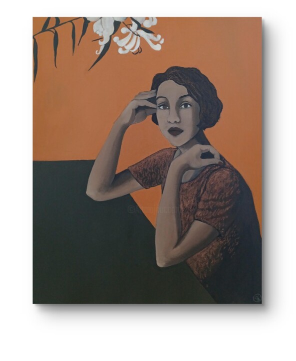 Painting titled "That summer night i…" by Laetitia Mamizara, Original Artwork, Acrylic