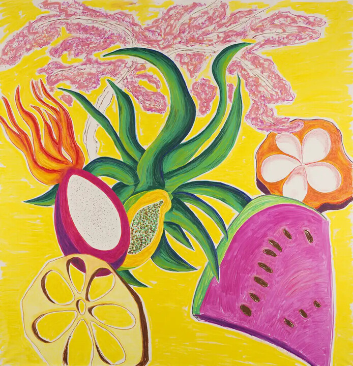 Drawing titled "Exoticism #2" by Romain Mader, Original Artwork, Pastel
