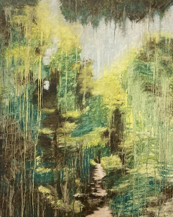 Peinture intitulée "Sous-bois # 31" par Guillaume De Baudus, Œuvre d'art originale, Huile
