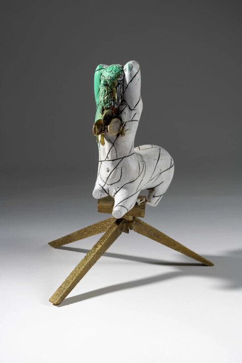 Sculpture titled "Centaure" by Mrdjan Bajić, Original Artwork, Aluminium