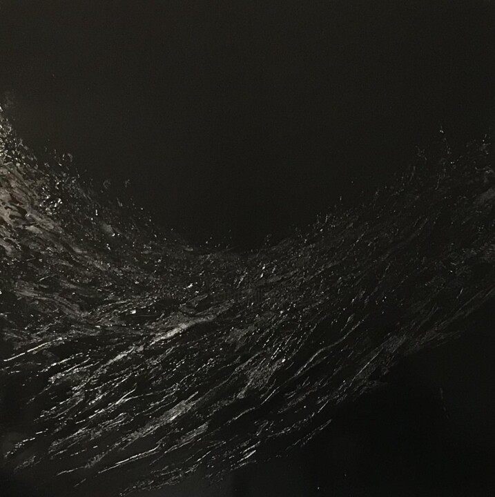 Painting titled "Téthys II" by David Géry, Original Artwork, Wood