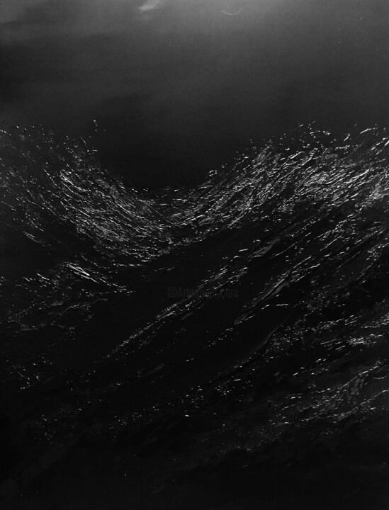 Peinture intitulée "Téthys" par David Géry, Œuvre d'art originale, Bois