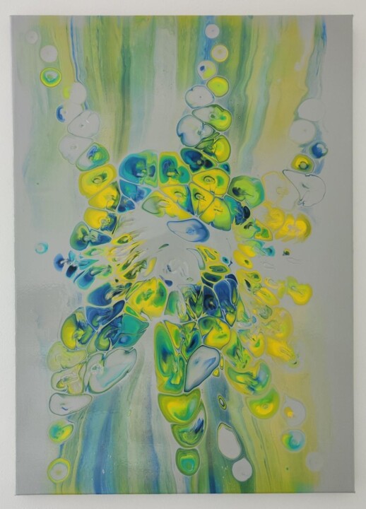 Peinture intitulée "Astrocyte" par Benjamin Fould, Œuvre d'art originale, Acrylique