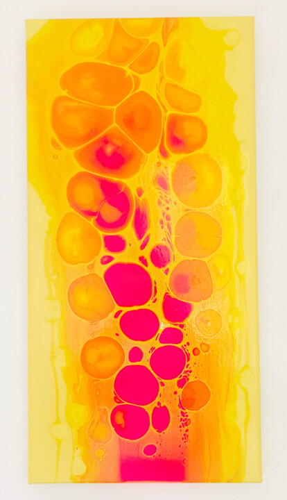 Painting titled "Inducible mCherry f…" by Benjamin Fould, Original Artwork, Acrylic