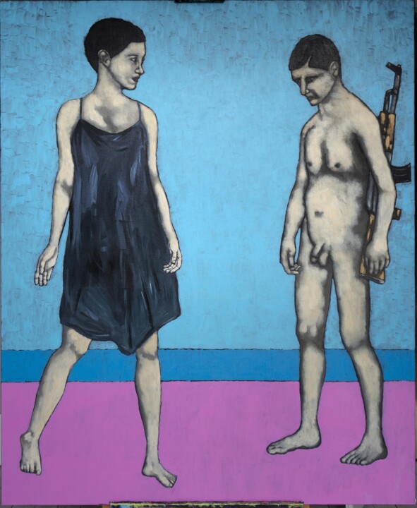Painting titled "antigone" by Guillaume Cord, Original Artwork, Acrylic