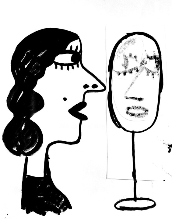 Drawing titled "untitled" by Antony Huchette, Original Artwork, Ink