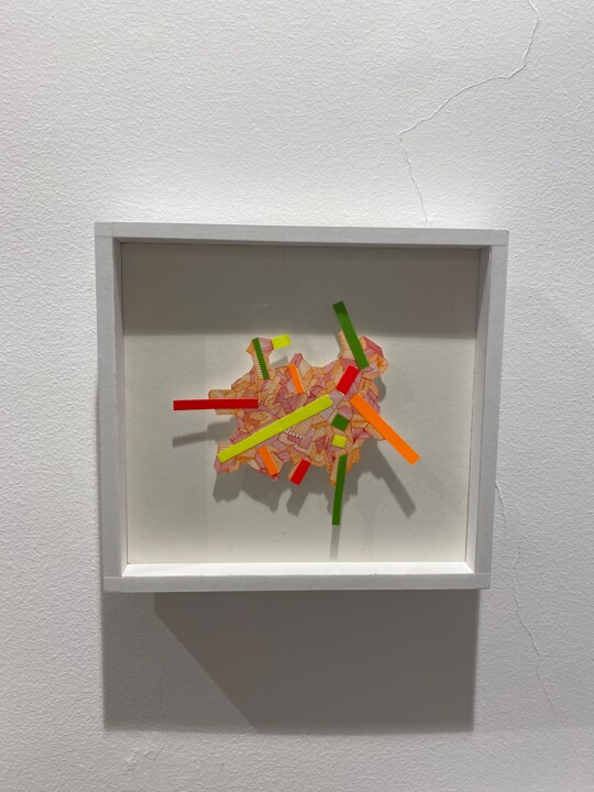 Collages titled "Sans titre" by Pierre Corthay, Original Artwork, Collages