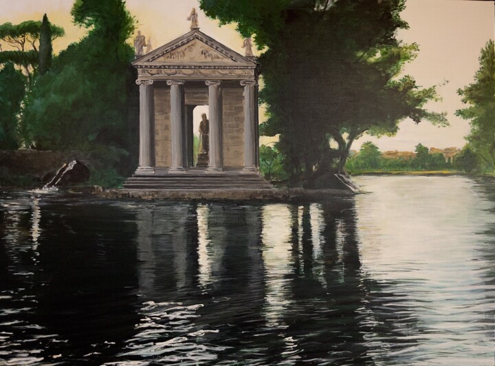 Peinture intitulée "Temple" par Rein-Jan Prins, Œuvre d'art originale, Acrylique
