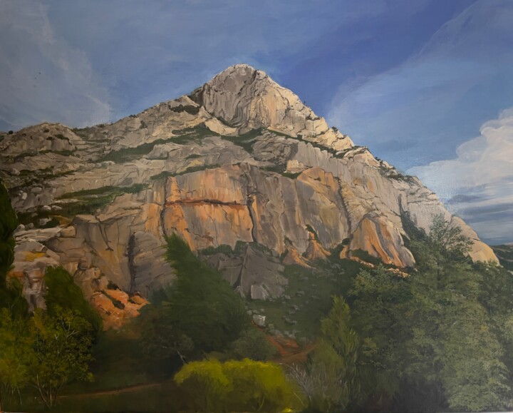 Peinture intitulée "Sainte Victoire III" par Rein-Jan Prins, Œuvre d'art originale, Acrylique
