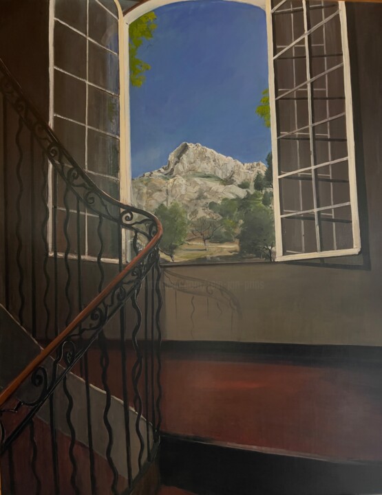 Peinture intitulée "Sainte Victoire IV" par Rein-Jan Prins, Œuvre d'art originale, Acrylique
