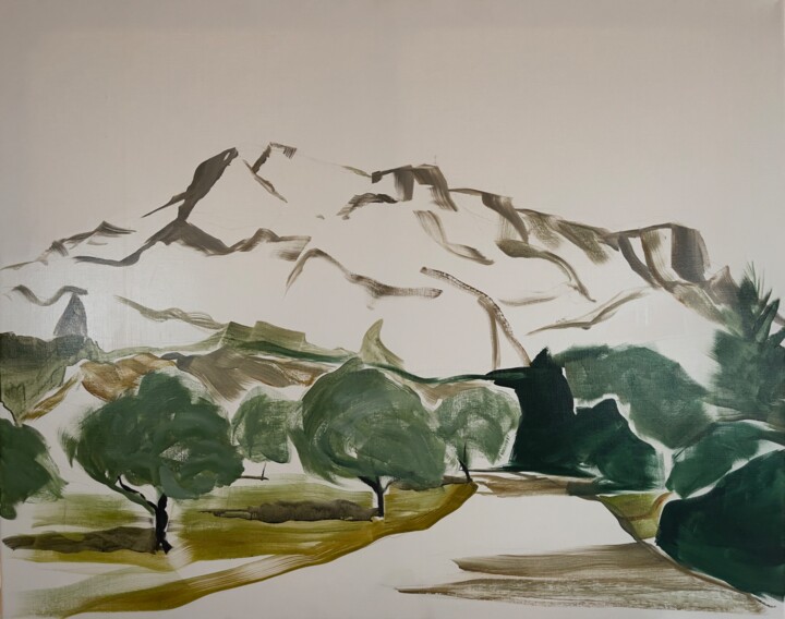 Peinture intitulée "Sainte Victoire 23.…" par Rein-Jan Prins, Œuvre d'art originale, Acrylique