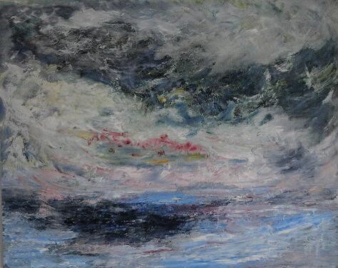 Peinture intitulée "Climat méditerranéen" par  Bricart, Œuvre d'art originale, Huile