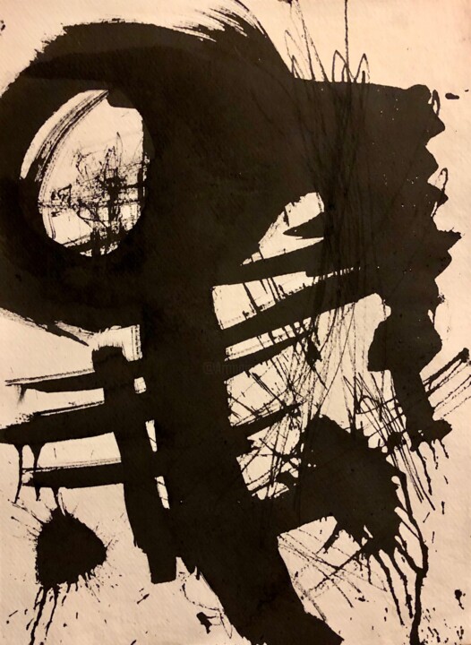 Dessin intitulée "P2" par Jean-Jacques Delmotte, Œuvre d'art originale, Encre