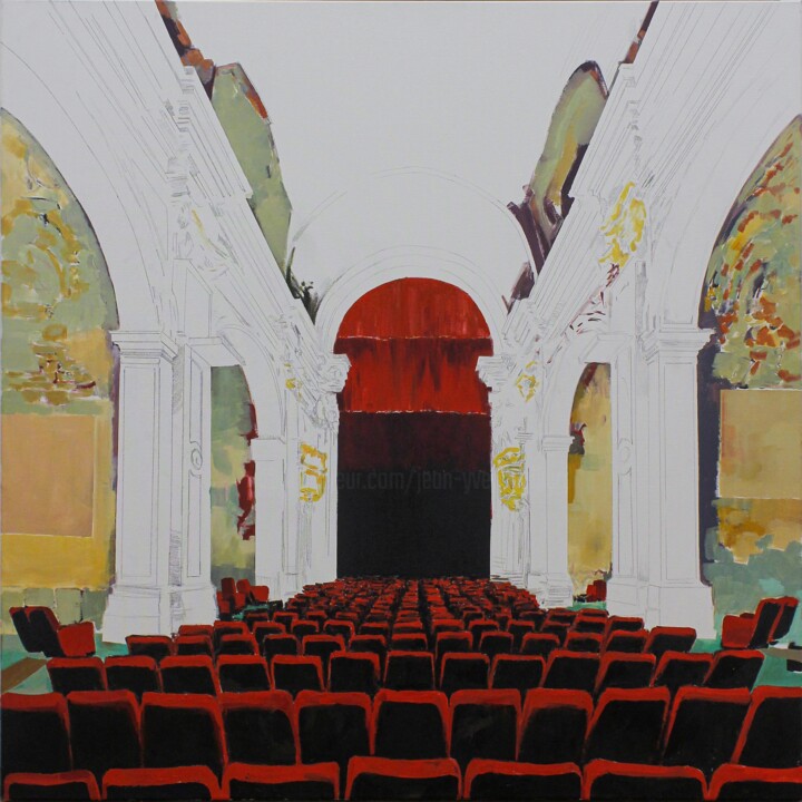 Painting titled "Opera" by Jean-Yves Belliard, Original Artwork, Oil
