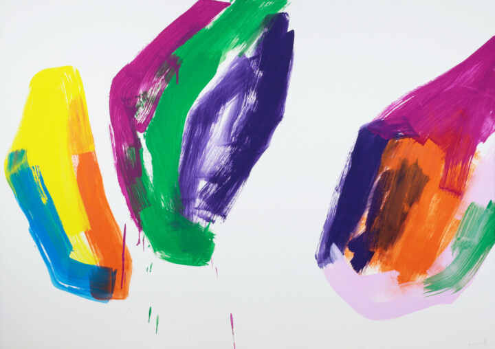 Peinture intitulée "0712-sans titre" par Claude Tétot, Œuvre d'art originale, Huile