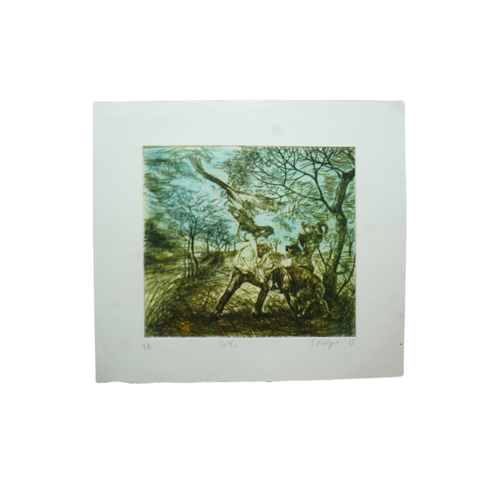 Printmaking titled "Sidonie Bilger - Lu…" by Sidonie Bilger, Original Artwork, Engraving