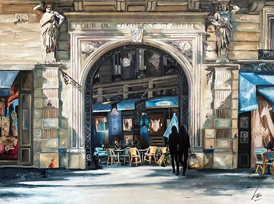 Les parisiennes Collages, 38.2x51.2 in