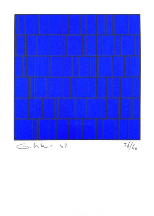 Printmaking titled "Morgal" by Gerhard Hotter, Original Artwork, Screenprinting