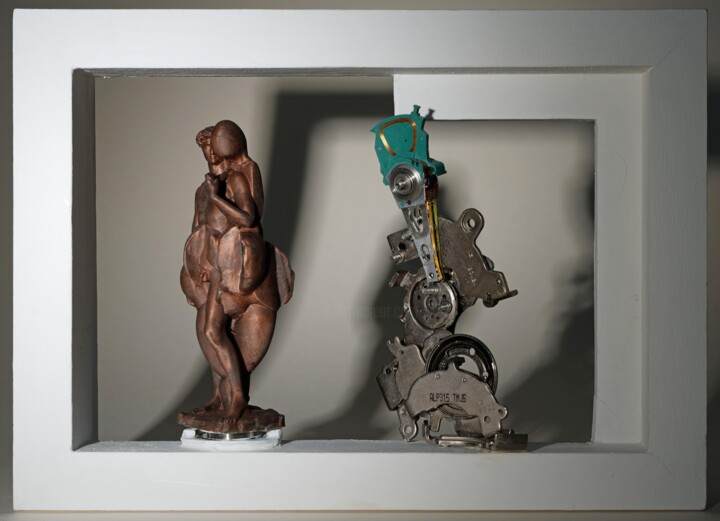 Sculpture titled "DD64, David de Lesp…" by Guykayser, Original Artwork, Aluminium