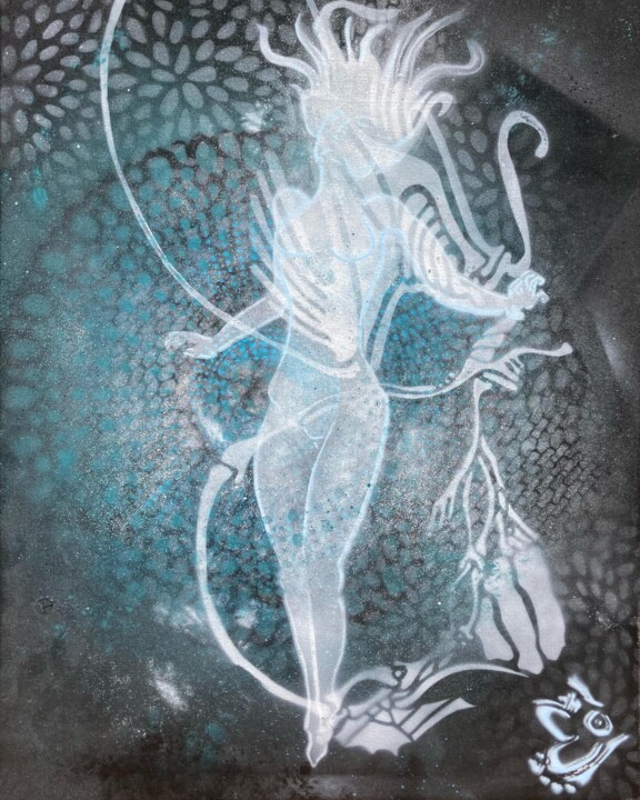 Painting titled "Dream" by Esprit Graff, Original Artwork, Acrylic