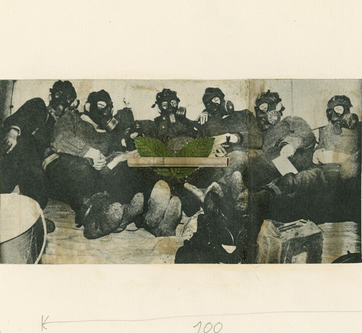 Collages titled "Collage Etnografia…" by Eulàlia Grau, Original Artwork, Pencil