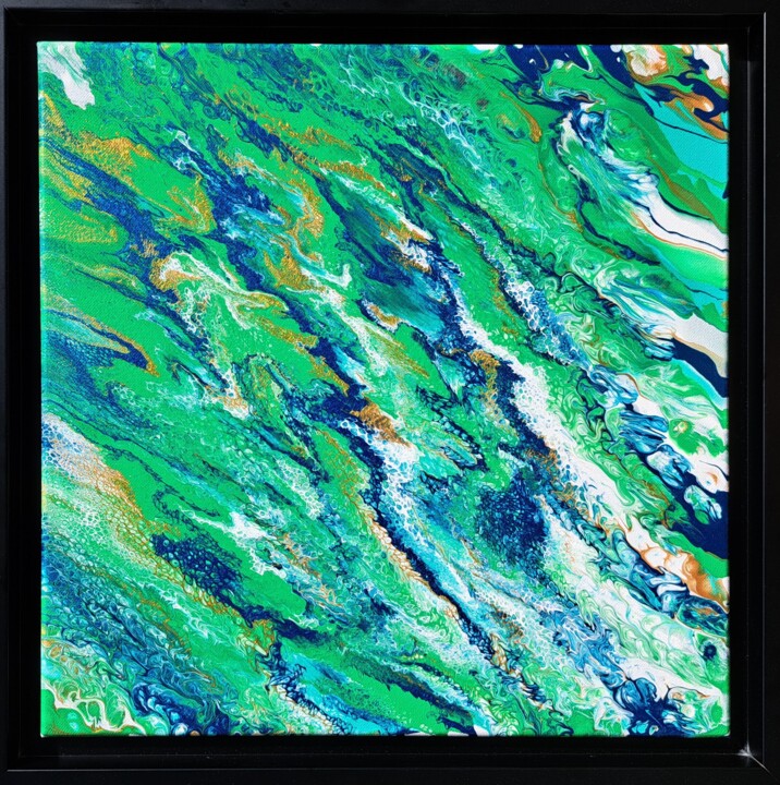 Painting titled "Raphaella" by Vgart, Original Artwork, Acrylic Mounted on Wood Stretcher frame