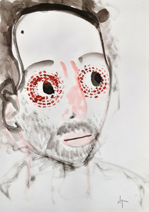 Painting titled "Il nous reste tant…" by Ilya Grinberg, Original Artwork, Gouache