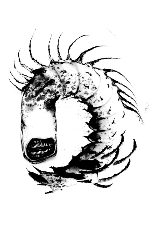 Digital Arts titled "caterpillar" by Yazva, Original Artwork
