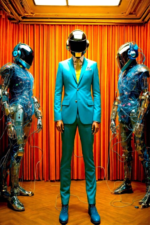 Photography titled "Electro Suit" by Hiroshi, Original Artwork, Aluminium