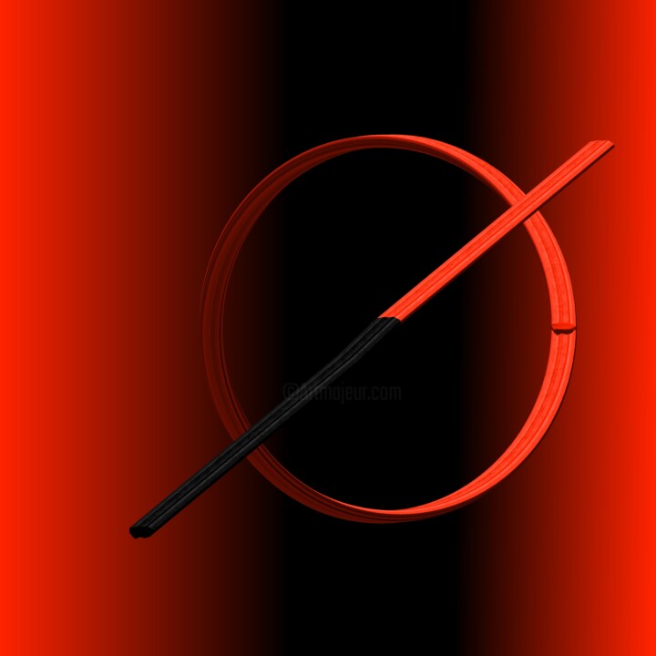 Dessin intitulée "Orange O Desespoir 4" par Olivier Bosquillon Alias Bos, Œuvre d'art originale, Papier