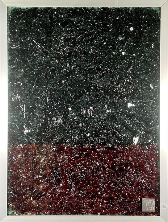 FOURMIS ROUGES ET FOURMIS NOIRES Peinture, 33,5x2 545,3 in