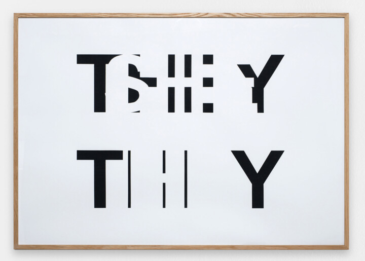 Desenho intitulada "SHE/THEY HE/THEY (T…" por Gary Hill, Obras de arte originais, Aquarela