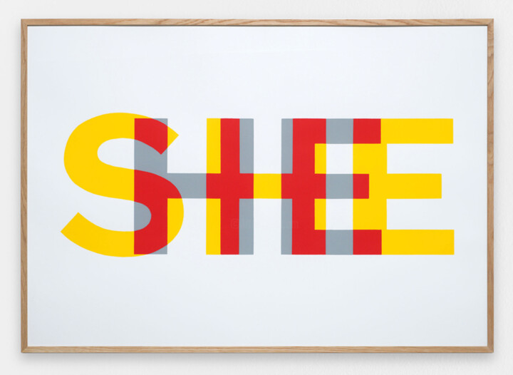 Impressões e gravuras intitulada "SHE/HE (liminal gat…" por Gary Hill, Obras de arte originais, Serigrafia