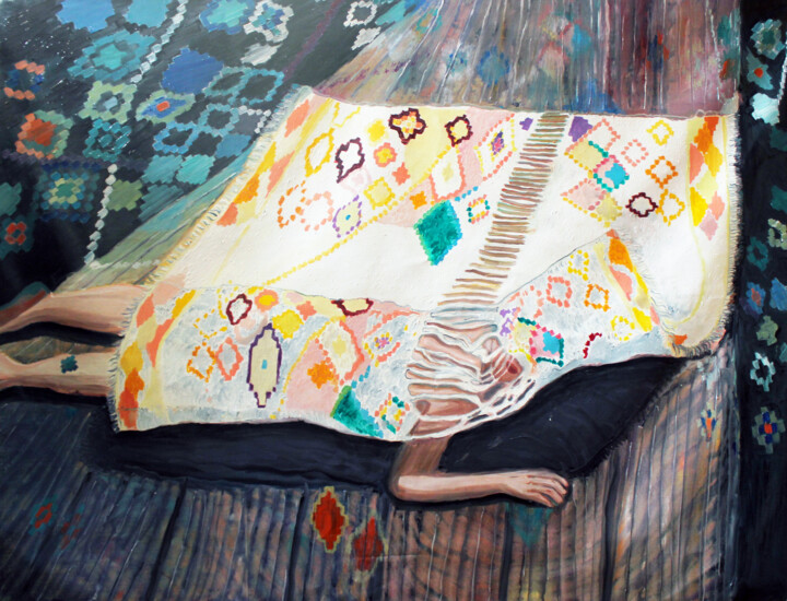 Les yeux dans la poussière Schilderij, 59,1x78,7 in