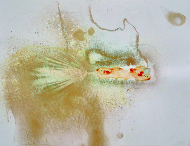 Painting titled "Aquarelle phocéenne" by Charles Le Hyaric, Original Artwork, Oil