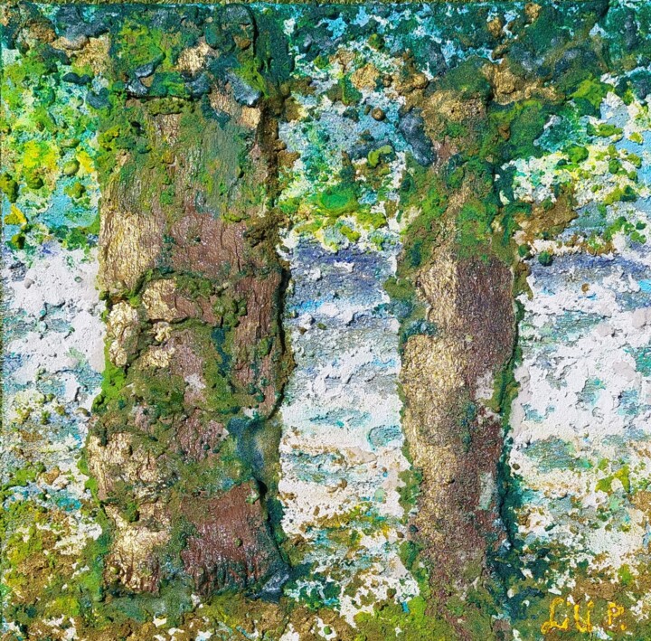 Painting titled ""Arborescence"" by Liliane Poul (Lili P.), Original Artwork, Acrylic