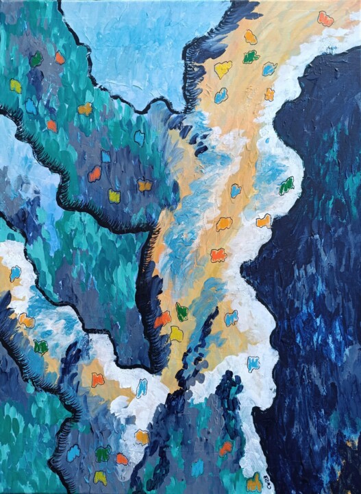 绘画,  28.7x21.3 in 