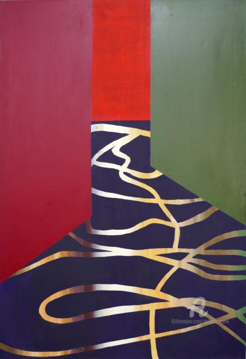Painting titled "Clair Obscur" by Remi Delaplace, Original Artwork, Acrylic