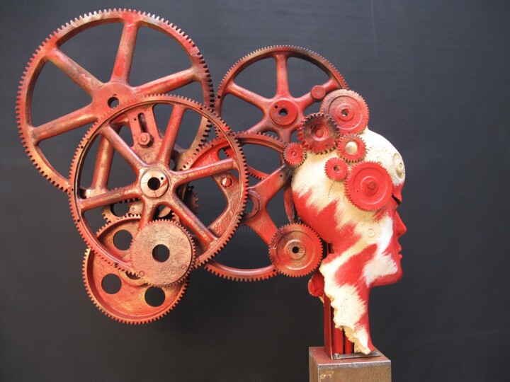 N°1097 LE CANTIQUE DE LA MECANIQUE PSYCHIQUE Heykel, 44,1x39,4 in