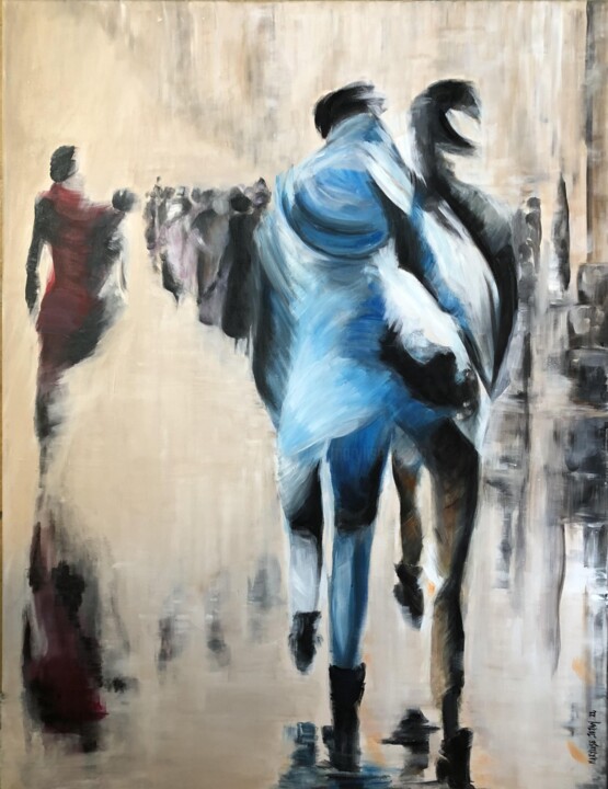 Peinture intitulée "MIGRATION " par Marylise Jozan, Œuvre d'art originale, Acrylique