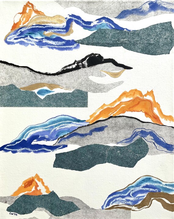 Mountain cloudscape 印花与版画, 19.7x15.8 in