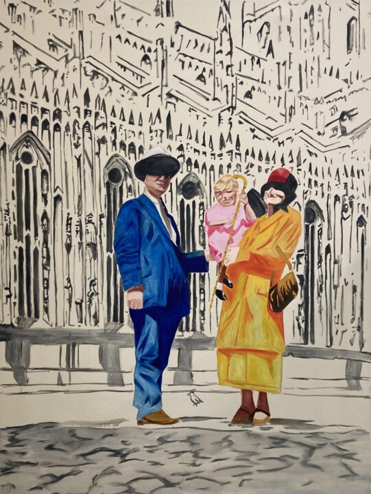 L'uccello Painting, 78.7x59.1 in