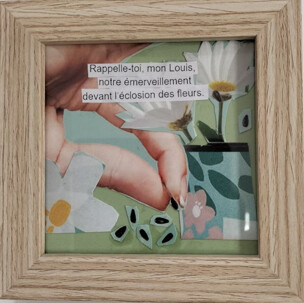 Collages titled "LOUIS" by Lielie Sellier, Original Artwork, Collages